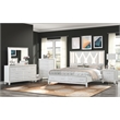 Crystal Nightstand Set Made with Wood Finished in White