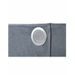 Lizelle Upholstery Wooden King Bed with Ambient lighting in Gray Velvet Finish