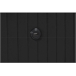 Lizelle Upholstery Wooden Queen Bed with Ambient lighting in Black Velvet Finish