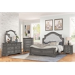 Grace Traditional Style Tufted Queen Bed Made with Wood in Gray