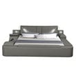 Zoya Smart Multifunctional Wood Queen Bed in Gray