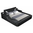 Zoya Smart Multifunctional Queen Size Bed Made with Wood in Black