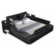 Zoya Smart Multifunctional Queen Size Bed Made with Wood in Black
