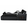 Zoya Smart Multifunctional Queen Size Bed Made with Wood in Black