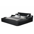Zoya Smart Multifunctional Queen Size Bed Made with Wood in Black