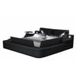 Zoya Smart Multifunctional Queen Size Bed Made with Wood in Black