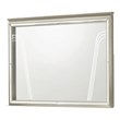 Samantha Modern Style Mirror Made with Wood in Silver