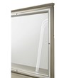 Samantha Modern Style Mirror Made with Wood in Silver