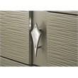 Samantha Modern Style Queen 5PC Bedroom Set Made with Wood in Silver