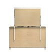 Samantha Modern Style 6-Drawer Dresser Made with Wood in Silver