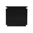 Allure Modern Style 2-Drawer Nightstand Made with Wood in Black/Gold