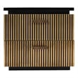 Allure Modern Style 2-Drawer Nightstand Made with Wood in Black/Gold