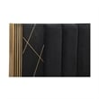 Allure Modern Style Queen 5Pc Bedroom Set Made with Mango Wood in Black