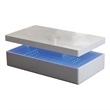 Aurora Modern Style Coffee Table Built in LED Made with Wood and Glossy Finish
