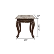Gloria Traditional Style End Table made with Wood in Cherry Finish