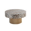 T 1207-32 Modern Style Coffee Table of Stainless Steel in Gold Color