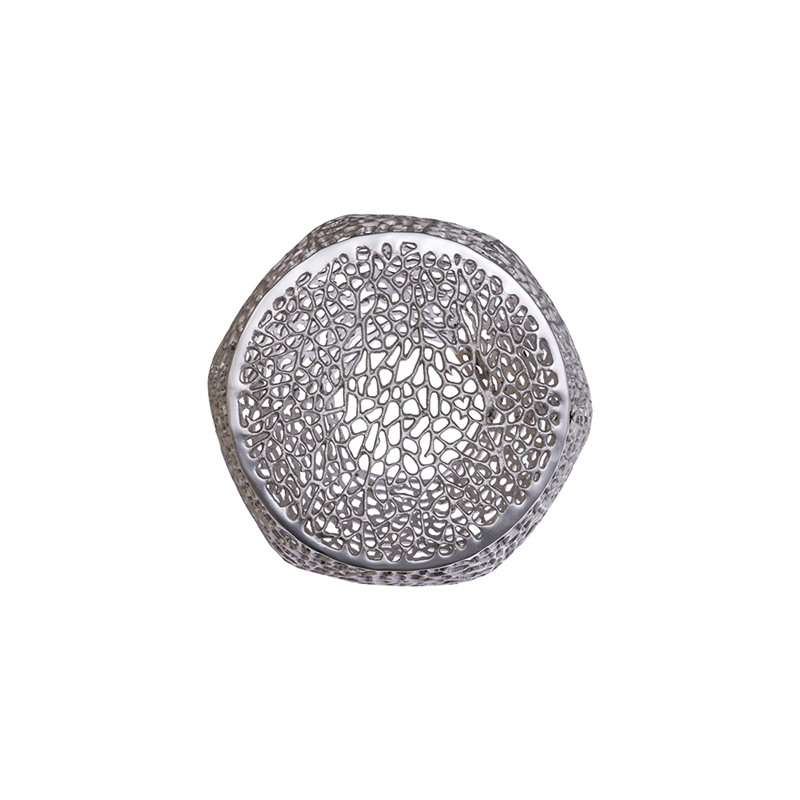 ET3403-18 Modern Style End Table made with Aluminium Casted in Silver Color