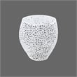 ET3403-18 Modern Style End Table made with Aluminium Casted in White Color