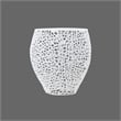 ET3403-18 Modern Style End Table made with Aluminium Casted in White Color