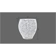 ET3403-18 Modern Style End Table made with Aluminium Casted in White Color