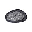 CT3601-50 Oval Shape Coffee Table Made with Aluminum in Black Color