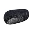 CT3601-50 Oval Shape Coffee Table Made with Aluminum in Black Color
