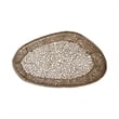 CT3601-50  Oval Shape Coffee Table Made with Aluminum in Gold Color