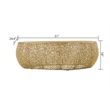 CT3601-50  Oval Shape Coffee Table Made with Aluminum in Gold Color