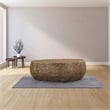 CT3601-50  Oval Shape Coffee Table Made with Aluminum in Gold Color