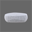 CT3601-50 Oval Shape Coffee Table Made with Aluminum in White Color