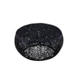 CT3502-32 Round Coffee Table Made with Aluminum in Black Color