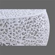 CT3502-32 in Round Coffee Table Made with Aluminum in White Color
