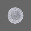 CT3502-32 in Round Coffee Table Made with Aluminum in White Color