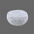 CT3502-32 in Round Coffee Table Made with Aluminum in White Color