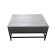 T1105-05 Lift Top Storage Coffee Table with Natural Finish in Gray Color