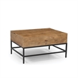 T1105-01 Lift Top Storage Coffee Table with Natural Finish in Natural Color