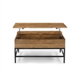 T1105-01 Lift Top Storage Coffee Table with Natural Finish in Natural Color