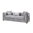Valencia Modern Style 2 PC Living room Set Made with Wood in Silver Color