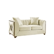 Valencia Modern Style 3 PC Living room Set Made with Wood in Cream Color