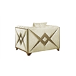Valencia Modern Style 3 PC Living room Set Made with Wood in Cream Color