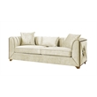 Valencia Modern Style 3 PC Living room Set Made with Wood in Cream Color