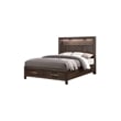 4 PC King Modern Bedroom Set made with Wood in Walnut color