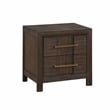 5PC King Modern Bedroom Set made with Wood in Walnut color