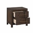 5PC King Modern Bedroom Set made with Wood in Walnut color