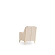 Luna 3 PC Finished in Velvet Fabric made with wood in Ivory Color