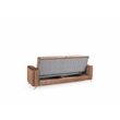 Luna Sofa Finished in Velvet Fabric made with wood in Copper Color