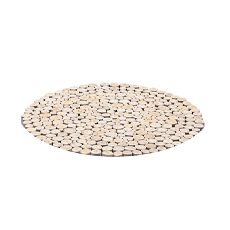 T1009-32 Contemporary Style Jungle Wood Coffee Table in Gray Color