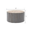T1009-32 Contemporary Style Jungle Wood Coffee Table in Gray Color