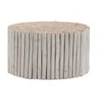 T1009-32-15 Contemporary Style Jungle Wood Coffee Table in White Wash Color