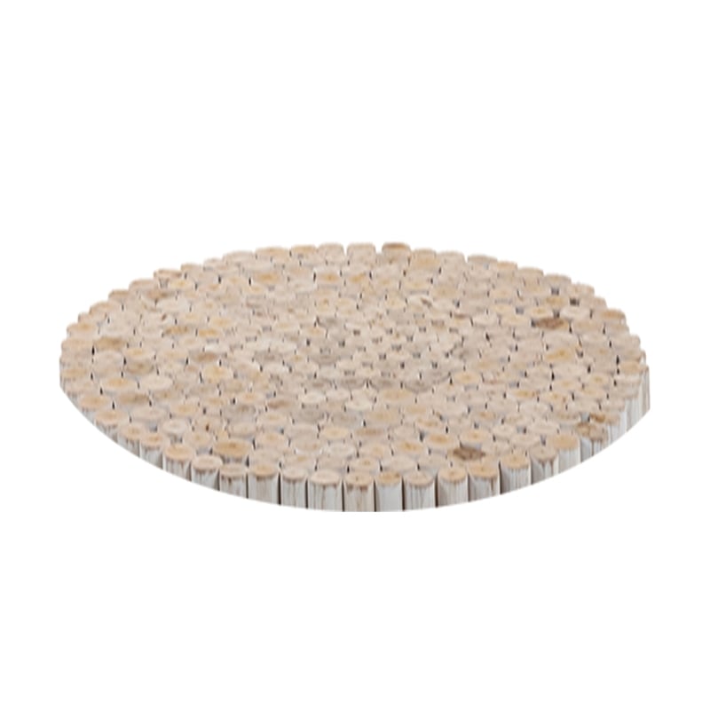 T1009-32-15 Contemporary Style Jungle Wood Coffee Table in White Wash Color